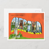 アラバマヴィンテージ大文字葉書 ポストカード (正面/裏面)