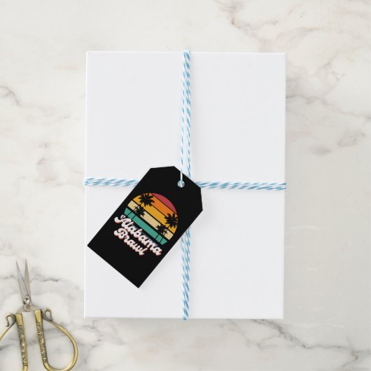 アラバマ乱闘 ギフトタグ (より糸付き)