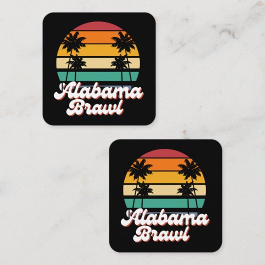 アラバマ乱闘 スクエア名刺 (正面/裏面)