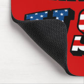 アラバマ写真と米国国旗のフォント マウスパッド (コーナー)