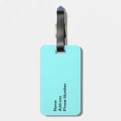 アラバマ写真と米国国旗のフォント ラゲッジタグ (裏面縦)