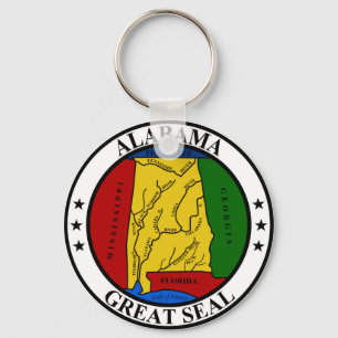 アラバマ印統一された州アメリカ国旗の記号表示 キーホルダー