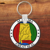 アラバマ印統一された州アメリカ国旗の記号表示 キーホルダー (正面)