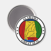 アラバマ印統一された州アメリカ国旗の記号表示 マグネット (正面/裏面)