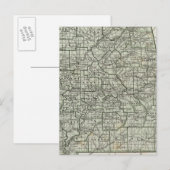 アラバマ地図 ポストカード (正面/裏面)