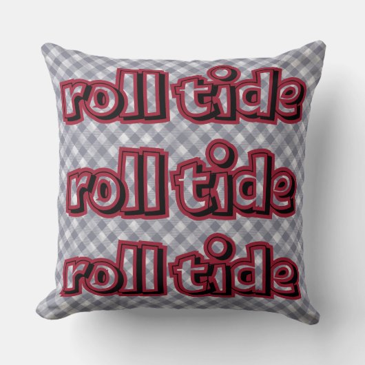アラバマ大学 Roll Tide 枕 (正面)
