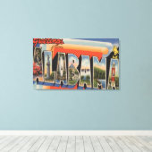 アラバマ大文字場面アラバマ キャンバスプリント (インサイチュ (ウッドフロア))