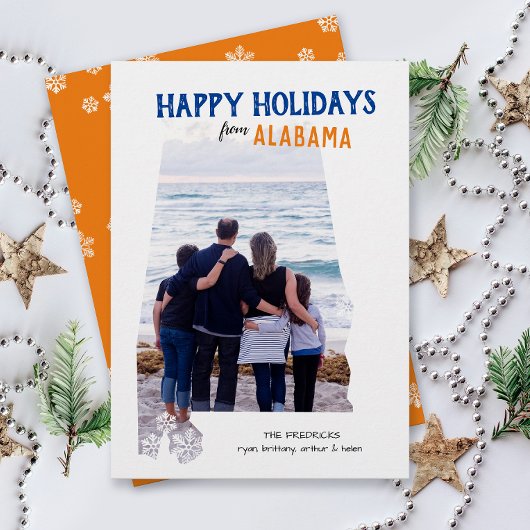 アラバマ州からのホリデーシーズンのご挨拶 - Alabama One Photo シーズンカード