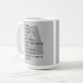 アラバマ州での脳がん啓発 コーヒーマグカップ (正面左)