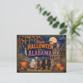 アラバマ州のこどもたちからハッピーハロウィン ポストカード (スタンド正面)