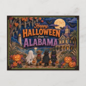 アラバマ州のこどもたちからハッピーハロウィン ポストカード (正面)