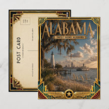 アラバマ州のアールデコ調の黄金時代のビンテージ風