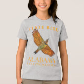 アラバマ州のバードザイエローファーマーバード トライブレンドTシャツ (正面)