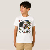 アラバマ州のフォークアート Tシャツ (正面フル)