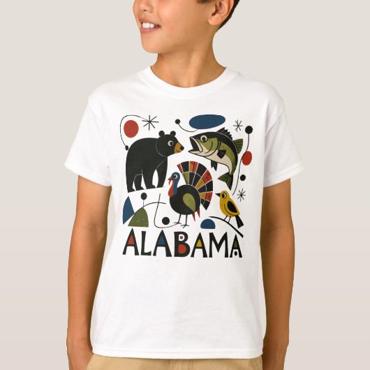 アラバマ州のフォークアート Tシャツ (正面)