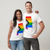 アラバマ州のプライド LGBTQ プログレスプライド Tシャツ (ユニセックス)