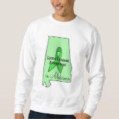 アラバマ州のライム病啓発Tシャツ スウェットシャツ (正面)