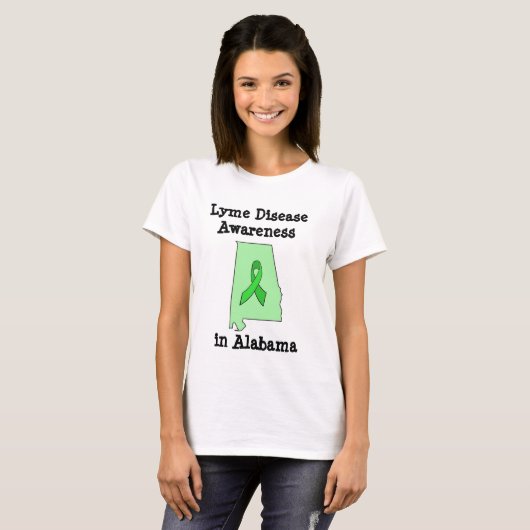 アラバマ州のライム病啓発Tシャツ Tシャツ (正面フル)