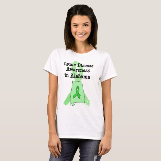 アラバマ州のライム病啓発Tシャツ Tシャツ (正面フル)