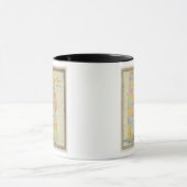 アラバマ州の地図 マグカップ (中央)