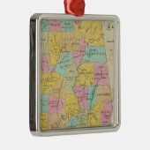 アラバマ州の地図 メタルオーナメント (右)