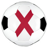 アラバマ州の旗 サッカーボール (回転)