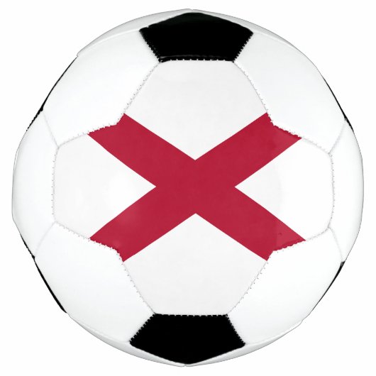 アラバマ州の旗 サッカーボール (正面)