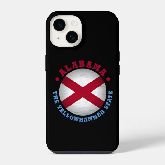 アラバマ州の旗 iPhoneケース (裏面)
