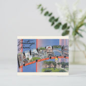 アラバマ州はがきからの大きな手紙の挨拶 ポストカード (スタンド正面)