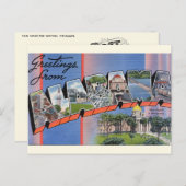 アラバマ州はがきからの大きな手紙の挨拶 ポストカード (正面/裏面)