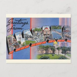 アラバマ州はがきからの大きな手紙の挨拶 ポストカード