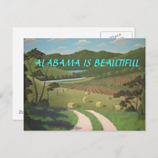 アラバマ州は美しい ポストカード (正面/裏面)