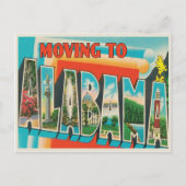 アラバマ州への移動ヴィンテージ所在地の変更 案内ポストカード (正面)
