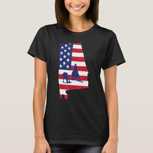 アラバマ州カッティングホース アメリカ Tシャツ (正面)