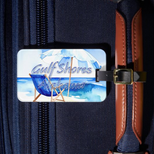 アラバマ州ガルフ・ショアーズ ラゲッジタグ (正面インサイチュ4)