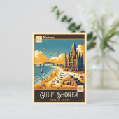 アラバマ州ガルフ・ショアーズ |ヴィンテージ ポストカード (スタンド正面)