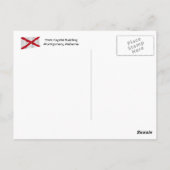 アラバマ州キャピタル建物モンゴメリーハガキ ポストカード (裏面)