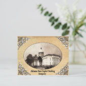 アラバマ州キャピトル建物オールドポストカード ポストカード (スタンド正面)