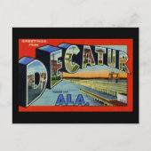 アラバマ州ディケーターより ポストカード (正面)