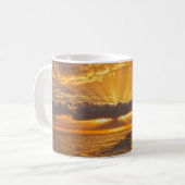 アラバマ州ドーフィン島のサンセットサンビーム コーヒーマグカップ (正面左)