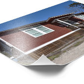 アラバマ州ドーフィン島リトルレッドスクールハウス フォトプリント            (角)