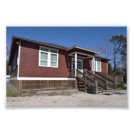 アラバマ州ドーフィン島リトルレッドスクールハウス フォトプリント           