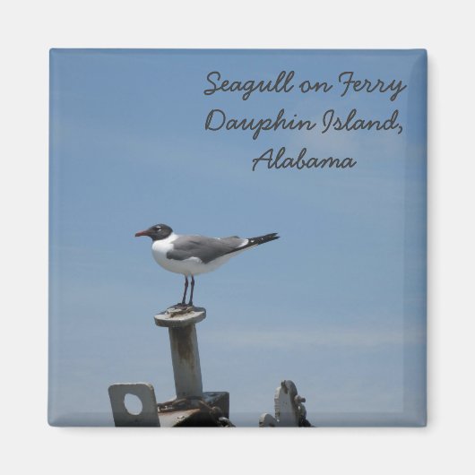 アラバマ州ドーフィン島 マグネット (正面)