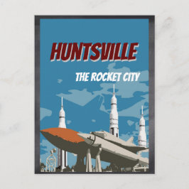 アラバマ州ハンツビルのロケットポストカード ポストカード