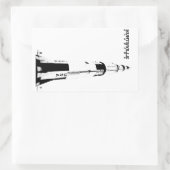 アラバマ州ハンツビルSaturn V Rocket 長方形シール (バッグ)