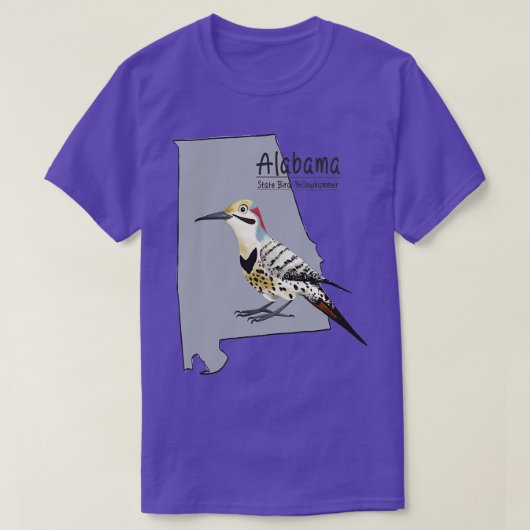 アラバマ州バードシャツ Tシャツ (デザイン正面)