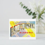 アラバマ州バーミンガムからのヴィンテージの挨拶 ポストカード (スタンド正面)