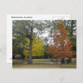 アラバマ州バーミンガムの秋 ポストカード (正面/裏面)