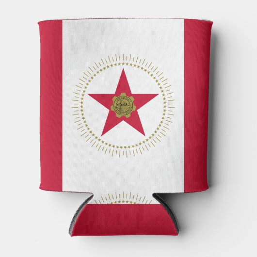 アラバマ州バーミンガム国旗クーラーボックス 缶クーラー (正面)