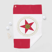 アラバマ州バーミンガム国旗 ゴルフタオル (インサイチュ)